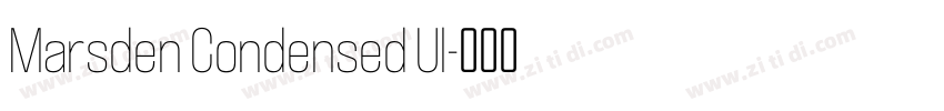 Marsden Condensed Ul字体转换 Marsden Condensed Ul字体转换